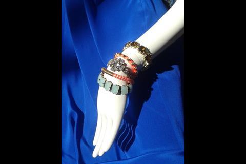 Jewellery at the J.Crew London pop-up shop at Kings Cross